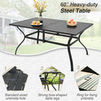 PHI VILLA 7 Piece Patio Dining Set - Image 3