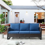 Belord Outdoor Couch Patio Furniture: Wicker Patio Sofa - Image 3