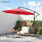 NEWBULIG 10FT Patio Umbrella, Offset Cantilever Outdoor Patio Table Umbrella - Image 2