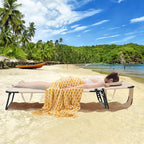 GYMAX Tanning Chair, 350lbs Beach Lounge Chair - Image 5
