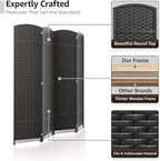 Sorbus 4 Panel Room Divider 6 ft. Tall - Image 3