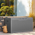 Greesum Outdoor Storage Box 100 Gallon Storage Bin - Image 2