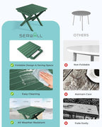 SERWALL Folding Outdoor Side Table Set of 6, Adirondack End Table - Image 7