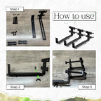 6 Pcs Window Box Brackets Adjustable Planter Box Brackets Heavy Duty Deck - Image 3
