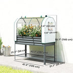 Outsunny Galvanised Raised Garden Bed - Image 7
