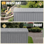 JUMMICO 270 Gallon Outdoor Storage Deck Box - Image 4