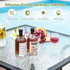Tangkula 35 Inch Patio Dining Table - Image 9