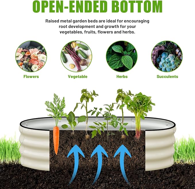 SnugNiture Galvanized Raised Garden Bed Outdoor - Image 4