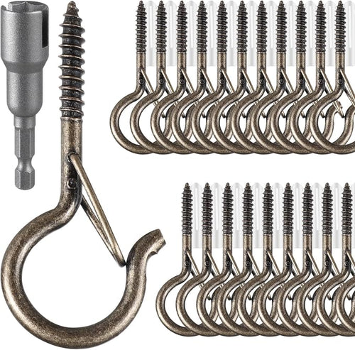 24 PCS Q-Hanger Hooks, Screw Hooks by FSAH