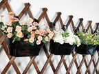 8 Pack Metal Hanging Planter for Outdoor Plants, 10 Inch Black Fence Planters - Image 8