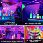 Black Light Outdoor, 3W Halloween Blacklight Spotlight IP67 Waterproof - Image 2