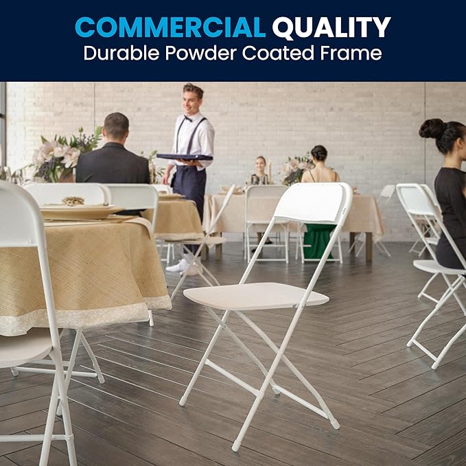 Flash Furniture Hercules Set of 10 Indoor/Outdoor Heavy-Duty Plastic Folding - Image 9