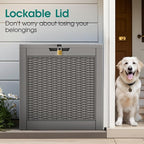 Outdoor Storage Box, Resin Deck Boxes Indoor and outdoor, Waterproof Storage - Image 6