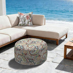 LVTXIII Outdoor Inflatable Ottoman, Fade-Resistant Round Footrest Stool D31”x - Image 4