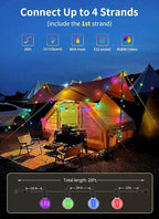 Brightown RGBW Outdoor String Lights, 29FT LED Patio Lights - Image 3