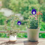 2 Pack Small Trellis for Potted Plants, Boho Plant Decor Accessories Star and - Image 2