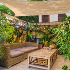AsterOutdoor Sun Shade Sail Rectangle 12' x 16' UV Block Canopy - Image 9