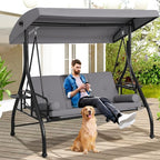 Grepatio 3-Seat Outdoor Porch Swing - Image 6