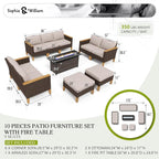 Sophia & William Patio Furniture Set - Image 7