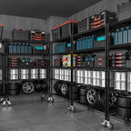 53" W Garage Shelving 5 Tier Industrial 2200LBS Metal Shelving Units - Image 8
