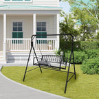 2-Person Metal Porch Swing, Heavy Duty 550LB Capacity, Garden and Balcony - Image 6