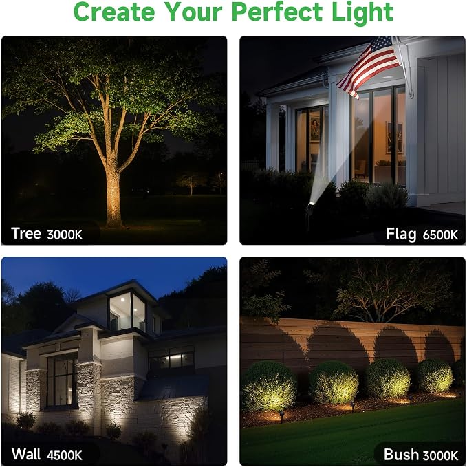 Outdoor Solar Spotlight, Adjustable Angle Landscape Spotlight Waterproof - Image 7