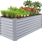 Best Choice Products 8x2x2ft Raised Outdoor Metal Garden Bed, Deep Root Box by BestChoiceProducts