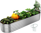 Large Raised Garden Bed Galvanized Metal Round Raised Garden Bed Outdoor by ZFHgarden