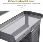 Yaheetech Outdoor Potting Bench Table, Garden Workstation w/Metal - Image 9