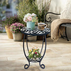 LIFFY Outdoor Side Table, Indoor Small Decorative Plant Stand & End Table - Image 7