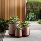 Kante 15.3"+11.6"+8.2" Dia Round Concrete Planter, Large Outdoor Indoor Planter - Image 5