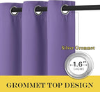 NICETOWN Lilac Purple Blackout Curtains - Image 5