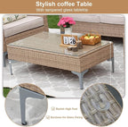 4-Piece Patio Furniture Set, Outdoor Wicker Patio Conversation Set - Image 7