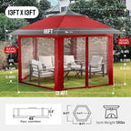 CROWN SHADES 13x13 Pop Up Gazebo - Image 6