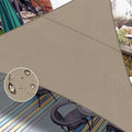 LOVE STORY Right Triangle 15'x15'x21.2' Waterproof Sun Shade Sail Canopy UV by LOVESTORY