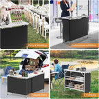 VINGLI 43" Portable Bar Table - Image 7