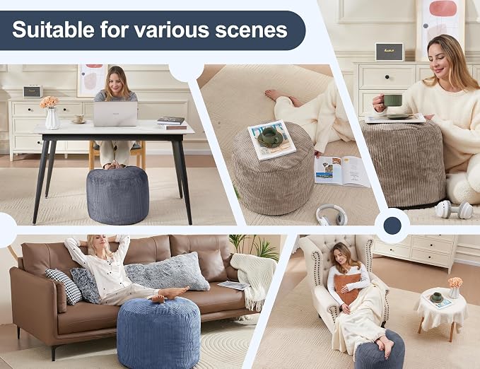 Pouf Ottoman Foot Stools Ottoman - Image 9