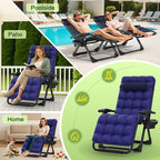 Suteck Zero Gravity Chair, Reclining Camping Lounge Chair w/Removable Cushion - Image 6