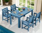 SERWALL HDPE Dining Set for 4, Outdoor Dining Sets for 4 Person - Image 7