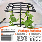 65 Inch Garden Trellis for Climbing Plants Outdoor, Mushroom Top Trellis for - Image 6