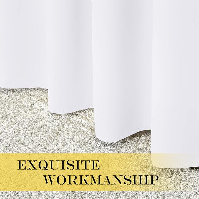NICETOWN White Room Darkening Curtain 78 inch Length - Image 7