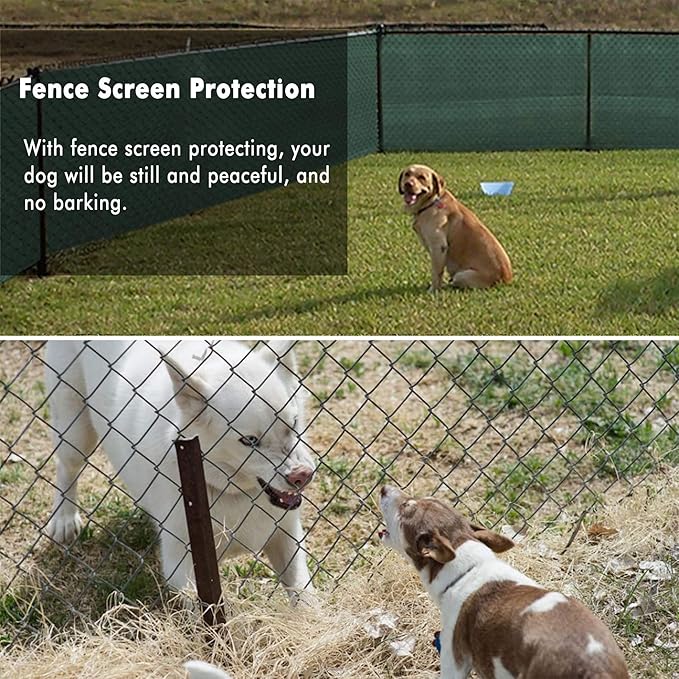 UPGRADE Privacy Fence Screen 3'x33' Dark Green Outdoor 90% Visibility Blockage - Image 7