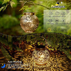 Set of 2 Solar Lanterns Outdoor Hanging Decorative Lights - Image 4