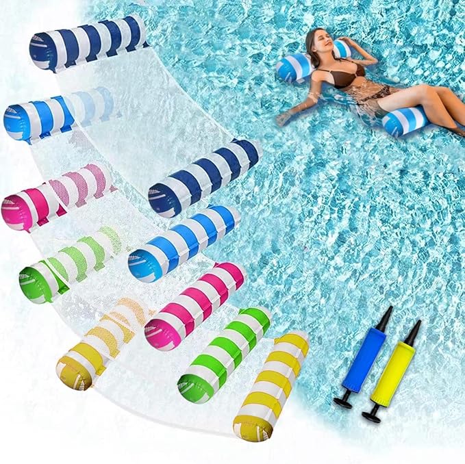 JUXIAO 5 Pack Upgrated XL Water Pool Floats, 4-in-1 Multi-Purpose Water Pool by Unknown