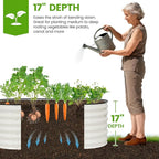 Galvanized Raised Garden Bed Outdoor |17'' Tall Planter Box Outdoor - Image 2
