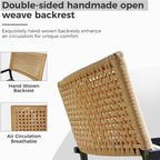 Grand Patio Outdoor Dining Chair Set of 2, 2-Piece Stackable Wicker Chairs - Image 2