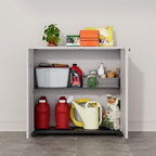 ADDOK Indoor Outdoor Plastic Storage Cabinet 34"x15"x34" - Image 4