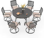 PHI VILLA 7 Pieces Outdoor Dining Set by PHIVILLAThepioneerofcomfortablehouseholdsupplies