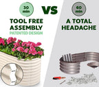 Plant & Plot Galvanized Raised Garden Beds Outdoor // 6×2×2 ft Planter Raised - Image 2