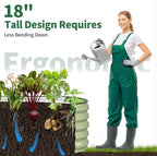 Kesfitt Raised Garden Bed, Metal Galvanized Steel Oval Garden Bed 8x2x1.5 ft - Image 7
